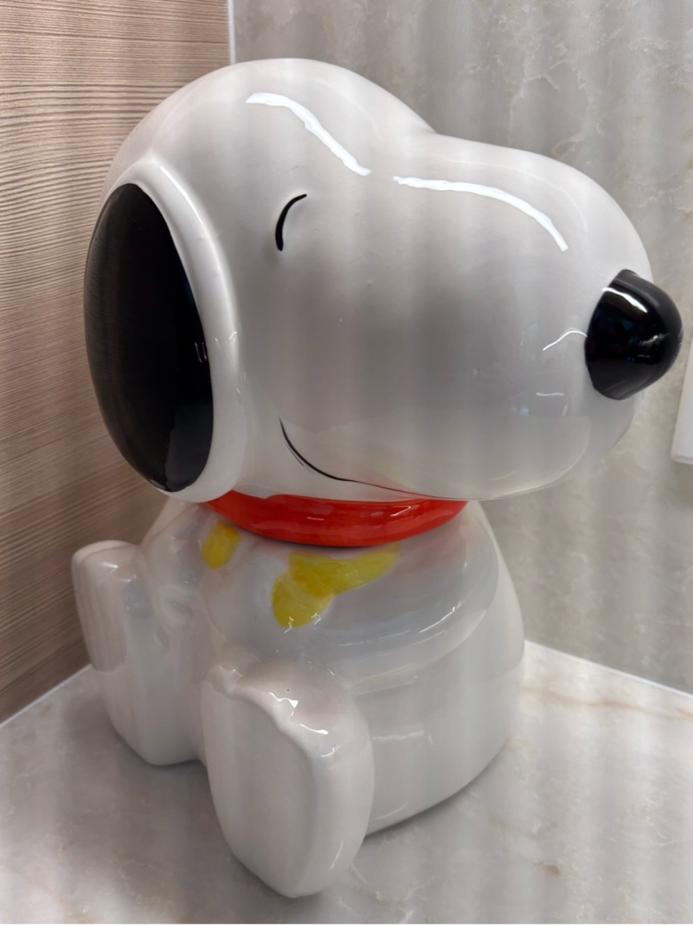 NWT Snoopy & Woodstock Ceramic Cookie/Treat Jar